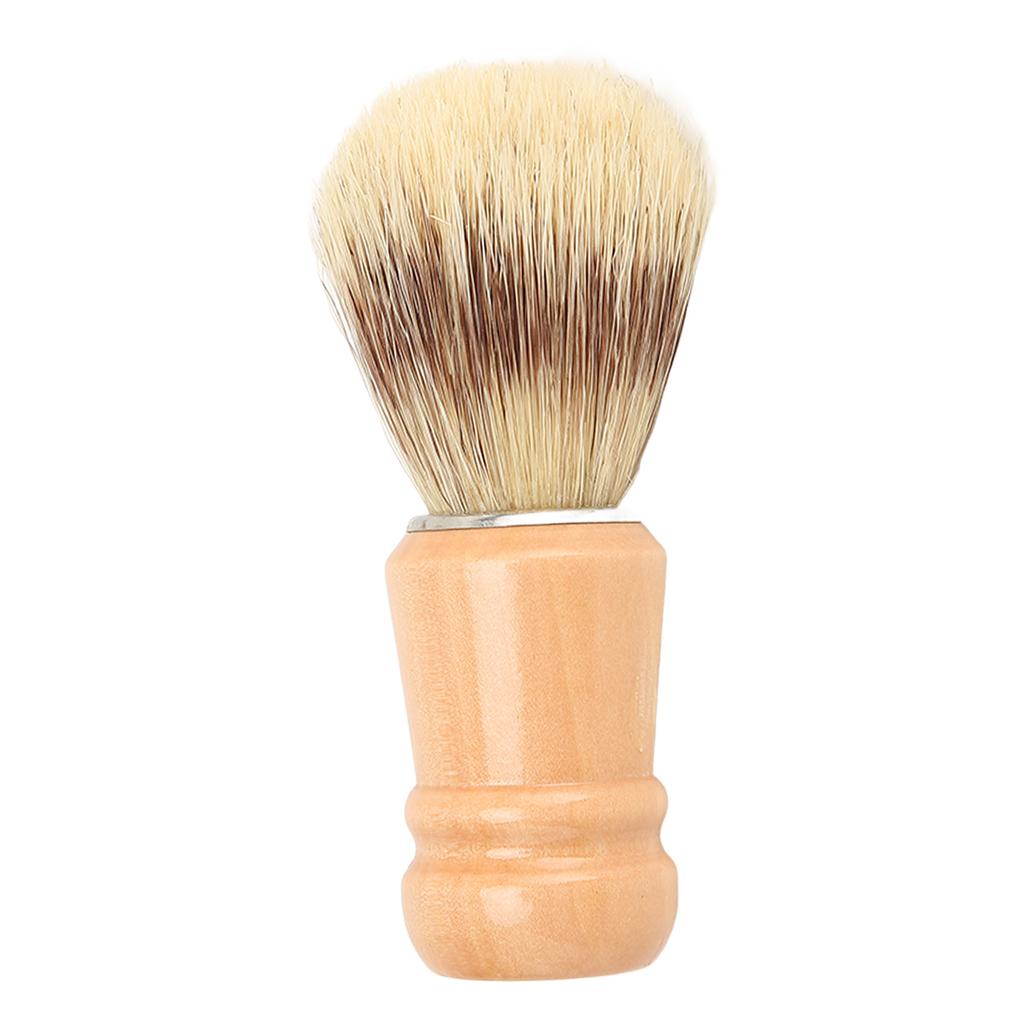 Beard Shave Brush Wooden Handle Lightweight Residue Removal Soft Hair Brush for Salon Home