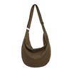 Literary dumpling bag large capacity shoulder bag trendy washing water canvas messenger bag new