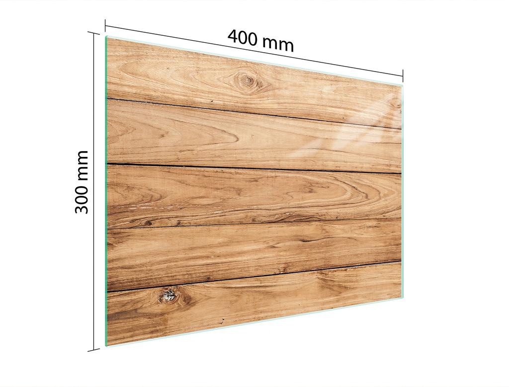 SZKLANA DESKA DO KROJENIA 40x30 DREWNO