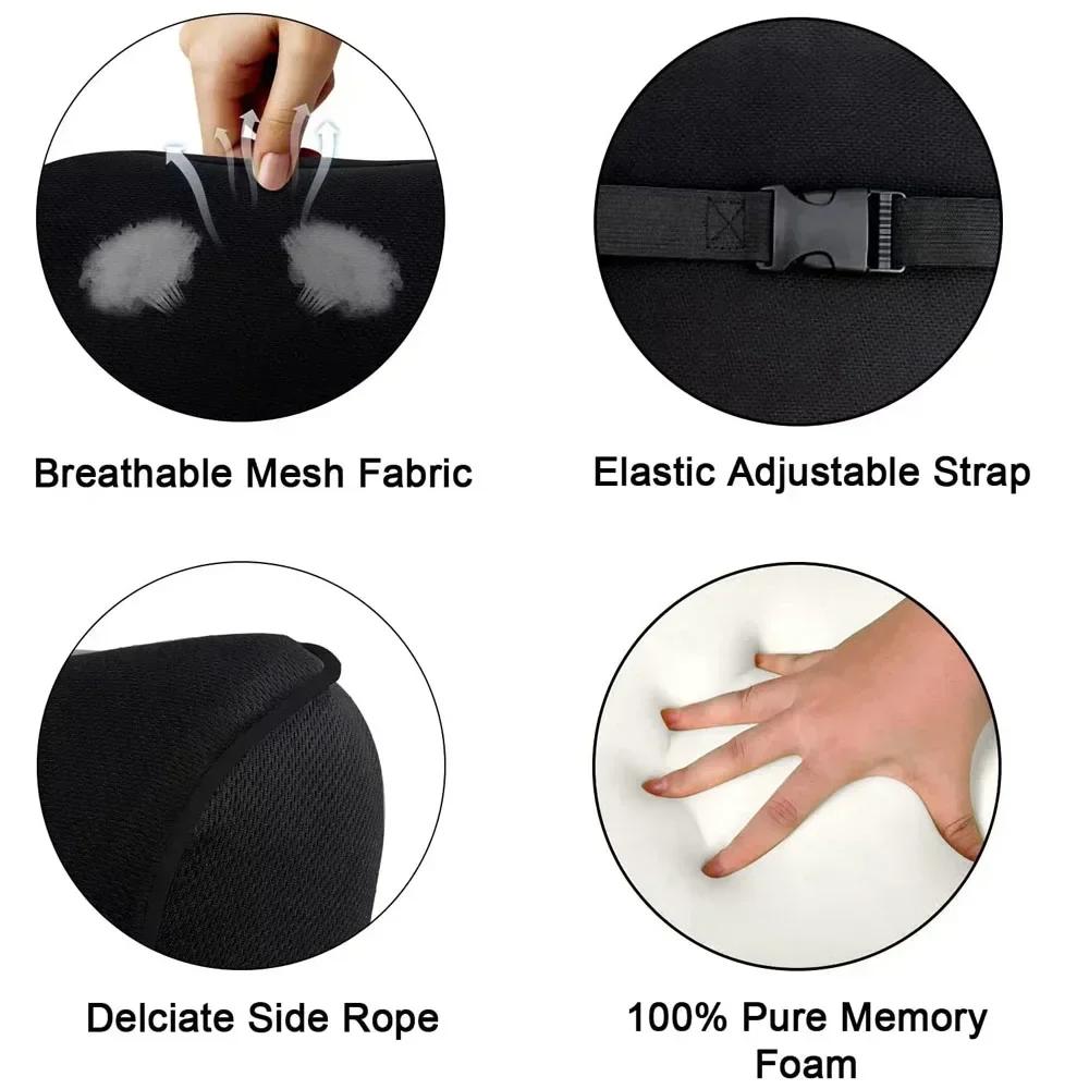 New Headrest Neck Pillow Auto Car Neck Cushion Memory Foam Breathable Head Support Neck Rest Protector Automobiles Interior