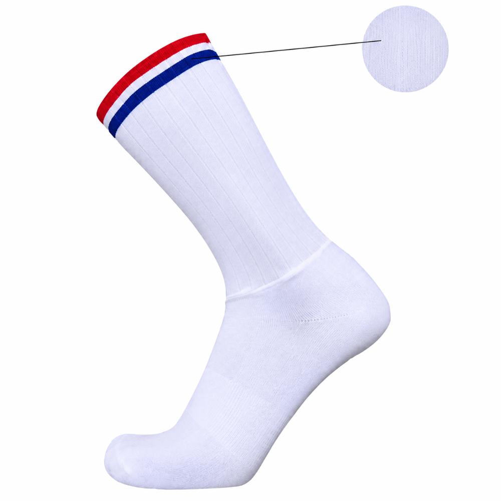 Lightweight Cycling Socks Breathable Sports Socks Durable Athletic Crew Socks Unisex Stripe