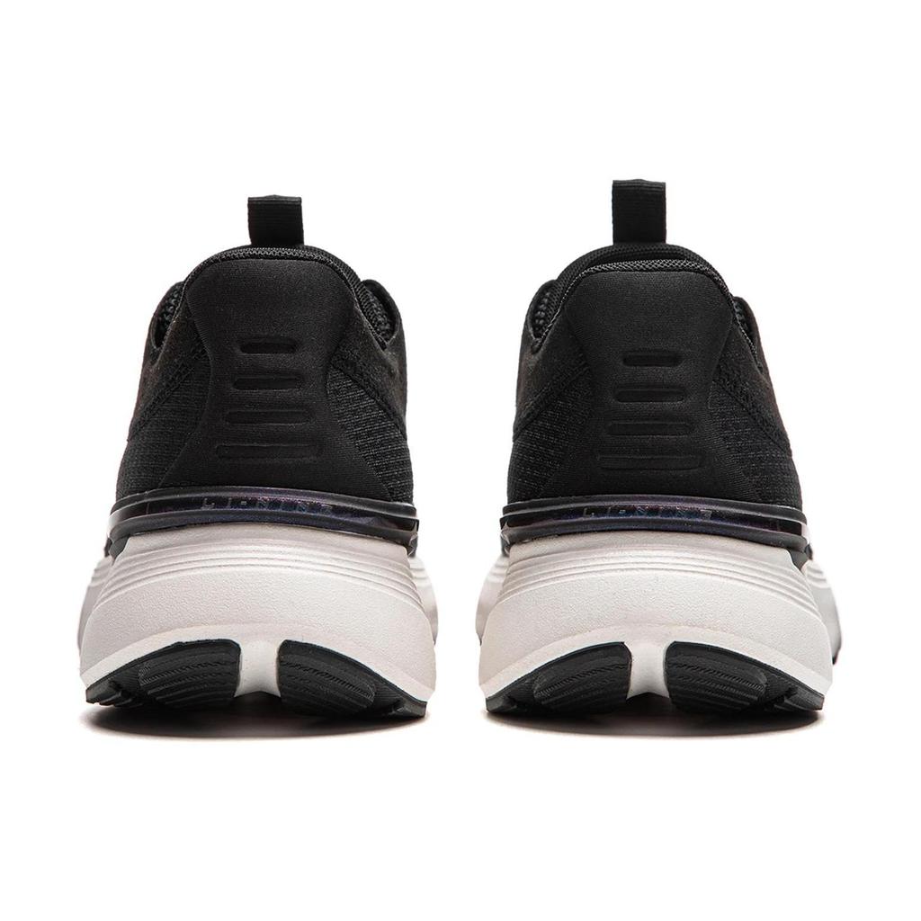 Li Ning Light And Shadow Element Slip Resistant Abrasion Resistant Low Top Running Shoes Men's Black ARHU027-3