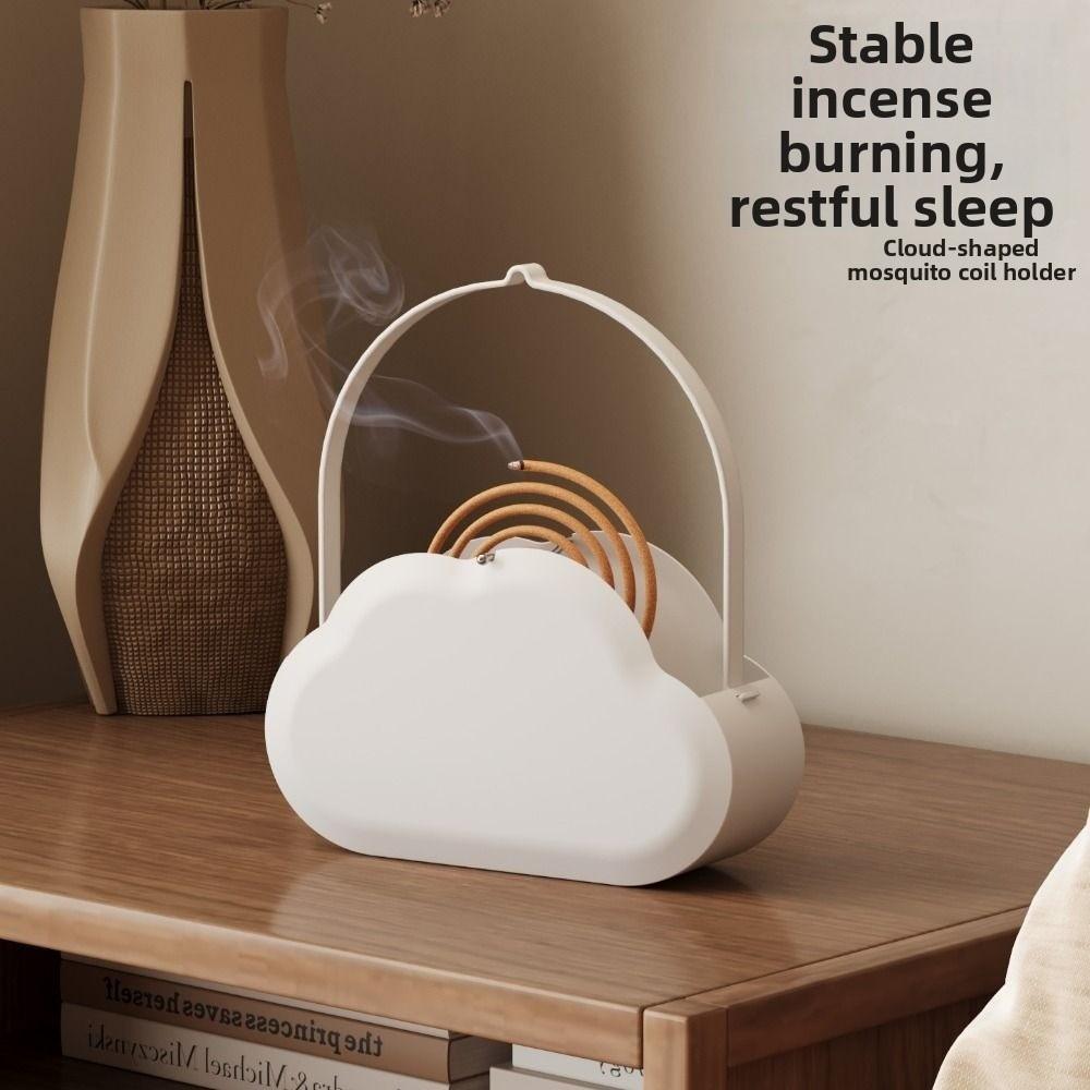 Iron Mosquito Coil Holder Cloud-Shaped Hanging Incense Coil Holder Gnat Coil Rack Outdoor Use