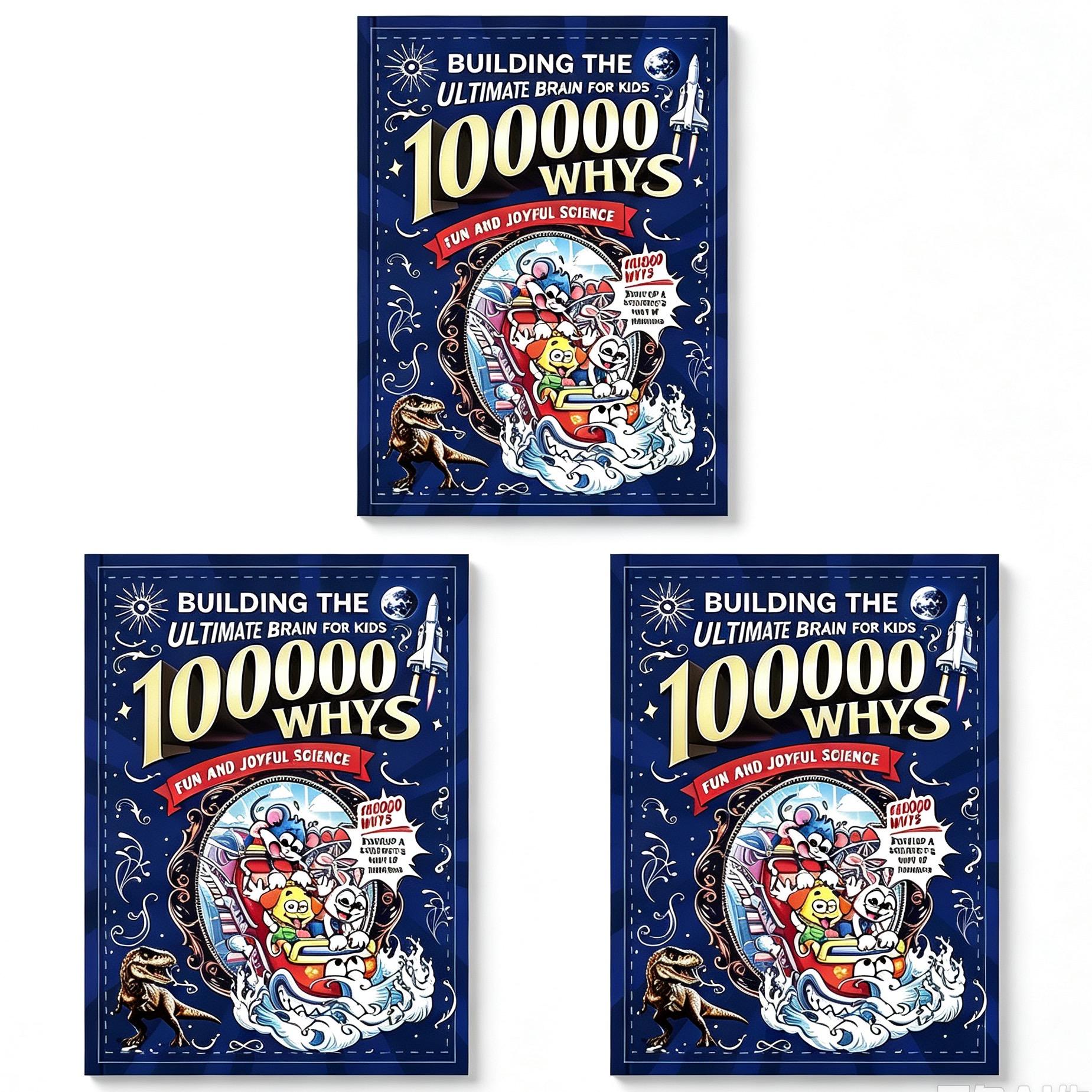 100 000 Proč Dětská Vědecká Kniha Zábavná Vzdělávací Encyklopedie Postavte Konečného Mozkového Vědce Myšlení Dárek 3PCS