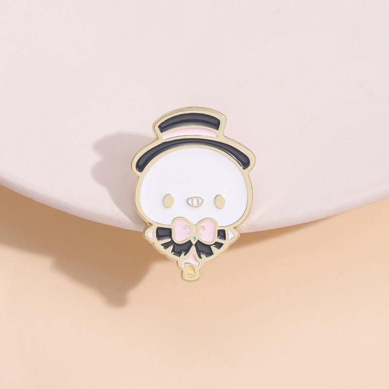 Adorable Japanese Anime Character Brooch Cute Design Metal Badge For Clothing