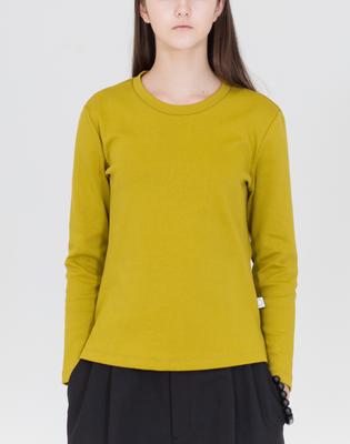 RAW TO RAW Wrt011 Long Sleeve Zen Top (Ginkgo Yellow)