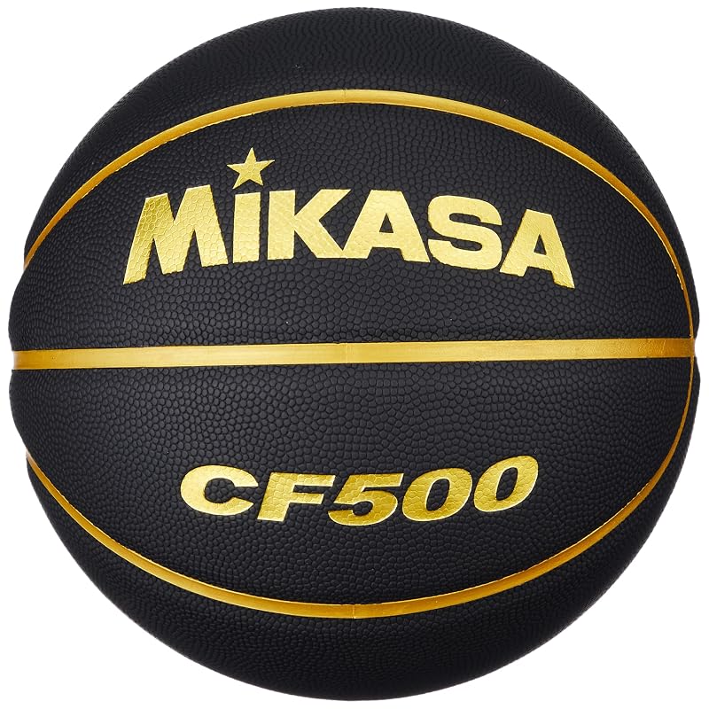 Mikasa (MIKASA) Basketball Size 5, Synthetic Leather, Black/Gold, CF500-BKGL, Recommended Internal Pressure: 0.490-0.630 kgf/cm2