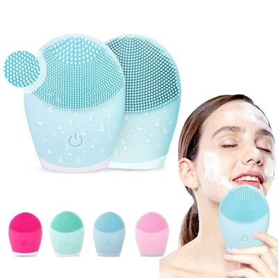 Iebilif Facial Cleansing Brush Face Skin Care Tools Waterproof Silicone Electric Sonic Cleanser Facial Beauty Massager
