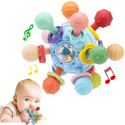 1 Stück Baby-Montessori-Sensory-Spielzeug für Monate, Beißspielzeug in Lebensmittelqualität für Babys, Neugeborene, Lern- und Entwicklungsspielzeug, Geschenke für ältere Jungen und Mädchen
