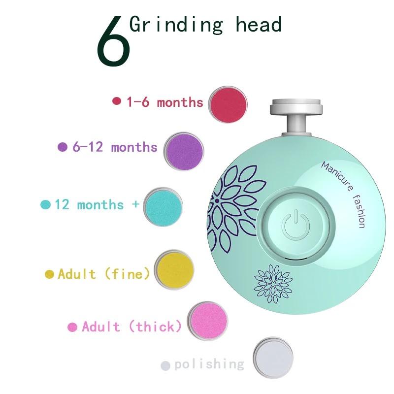 1 Piece Electric Baby Nail Trimmer, Children's Nail Polisher, Baby Nail Trimmer, Baby Hygiene Set, Newborn Nail Clippers