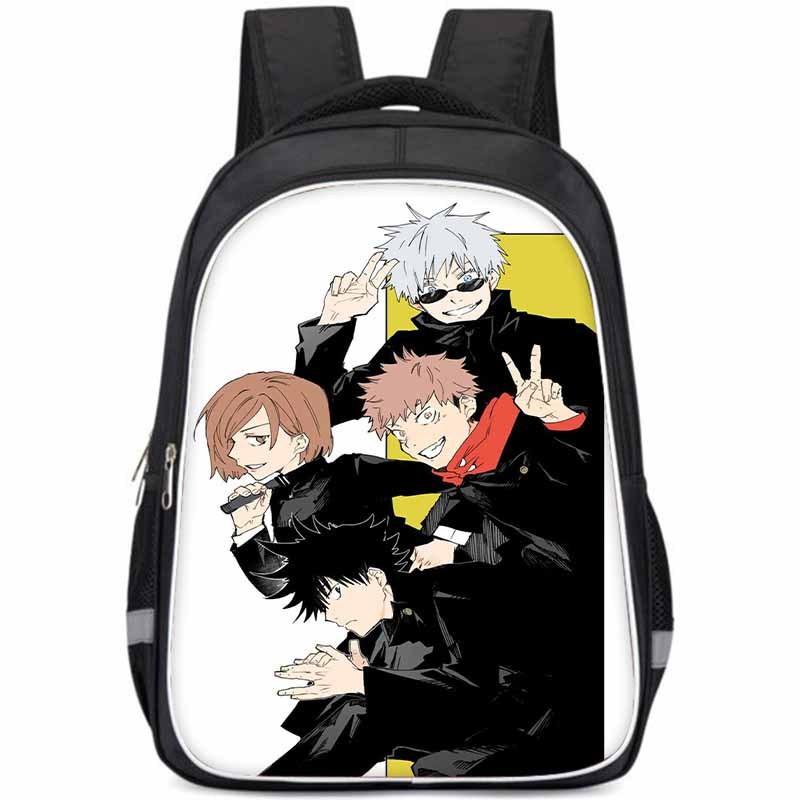 Spacious Jujutsu Kaisen Backpack For Kids With Lightweight Oxford Fabric