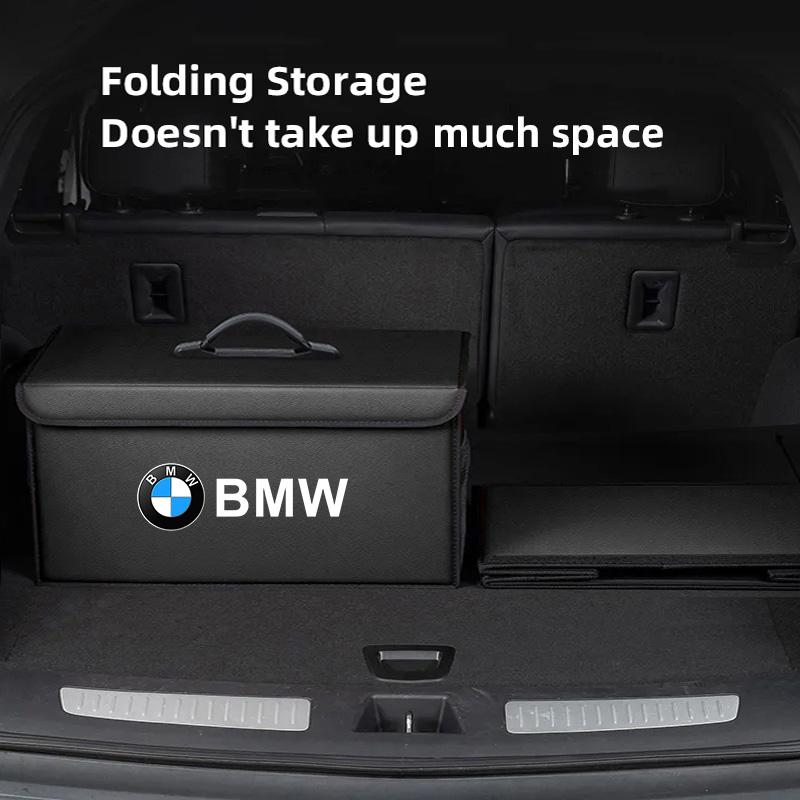 Large Capacity Leather Car Trunk Organizer Box Interior Toolbox For BMW X1 X2 X3 X5 X4 X6 X7 G30 G20 G32 G11 G12 F40 F30 F20 F10 QS4