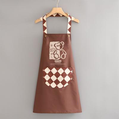 Cartoon Neck-hanging Apron, Hand-drying Apron, Men's And Women's Household Kitchen Sleeveless Work Apron, Diamond-shaped Apron.