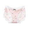 Ladies Spring and Summer New Lovely 10A Antibacterial Pure Cotton Crotch Ice Silk Briefs
