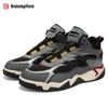 BAASPLOA Winter Men Sneakers Leather Casual Fashion Waterproof Sport Shoes for Man Plush Warm Male Sneakers Non-Slip Outdoor Casual Sports Shoes