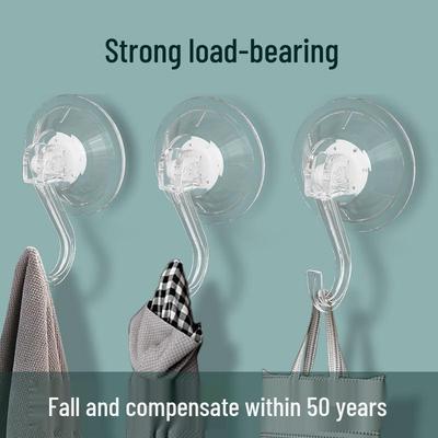 Strong Adhesive Suction Cup Hook for Key and Hat Storage, No-Drilling Needed