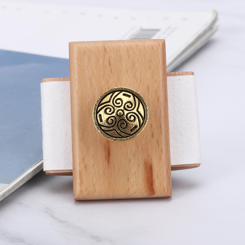 Ink Absorption Seal Calligraphy Wooden Seal Stamp Ink Quick Drying Tool(Wood Color )