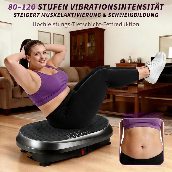 Plateforme vibrante - NETTLIFE - Nettlife - 5 programmes - 199 niveaux d'intensité - Charge 200 kg (Bluetooth)