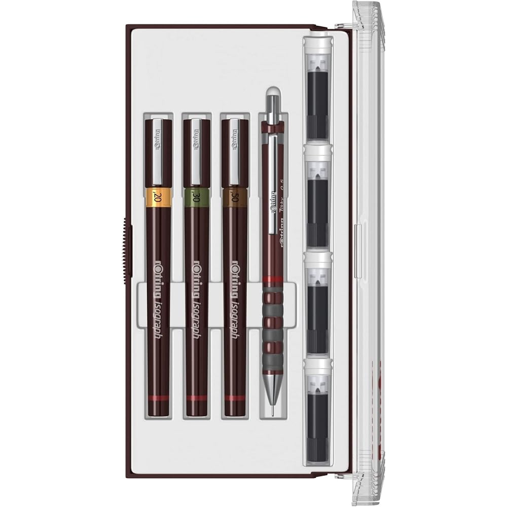 Rotring Isograph Junior Set (0.2mm/0.3mm/0.5mm) by Rotring