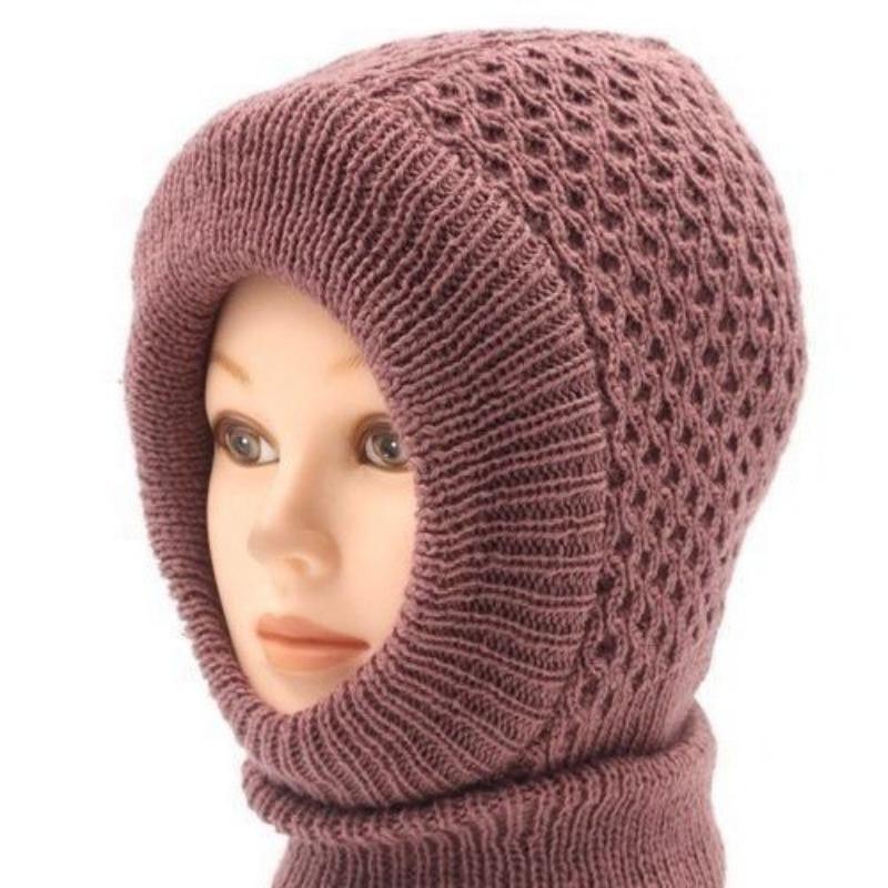 Winter Old Man Pullover Hat Ladies Knitted Double Warm Wool Hat Cycling Windproof Ear Protector Fleece Hat