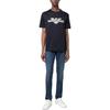 Emporio Armani SS23 Logo Print Detail Short Sleeve T-Shirt Men Tops Navy-Blue 3R1TU8-1JSAZ-0920