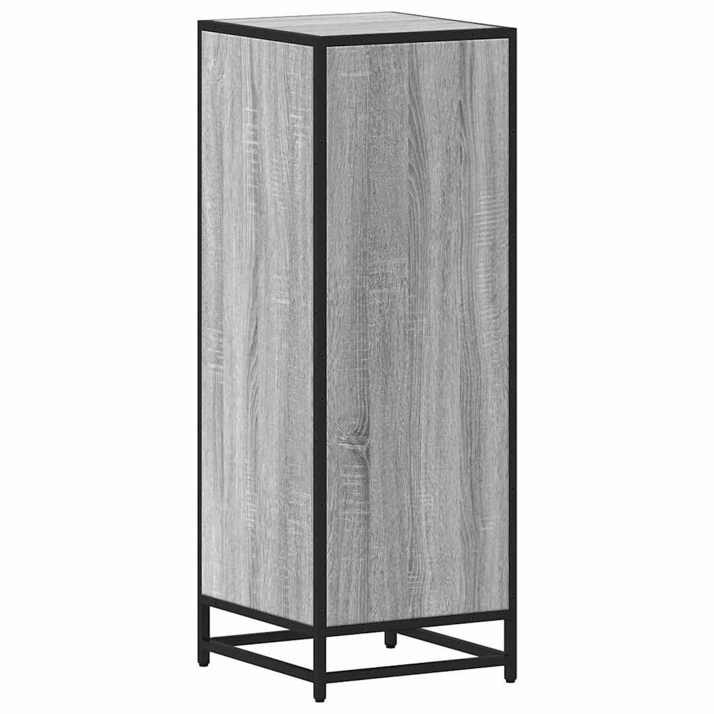 Vidaxl Szafka Łazienkowa Sonoma Szara 35X37,5X100 Cm Drewno Klejone