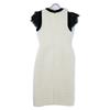 Gucci [/Domestic Regular] 595331 ZACKV Bi-color Ruffled Cuff Knit Dress 36 Ivoryx blackUsed