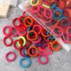 50/100PCS Hair Bands For Kids Baby Girls 3cm High Elastic Mixed Colors Headband Scrunchies Headwear Hair Accessories Gift Holder