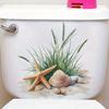 1pc Beach Starfish Shells Wall Sticker Bathroom Toilet Decor Living Room Cabinet Refrigerator Home Decoration Decals Stickers