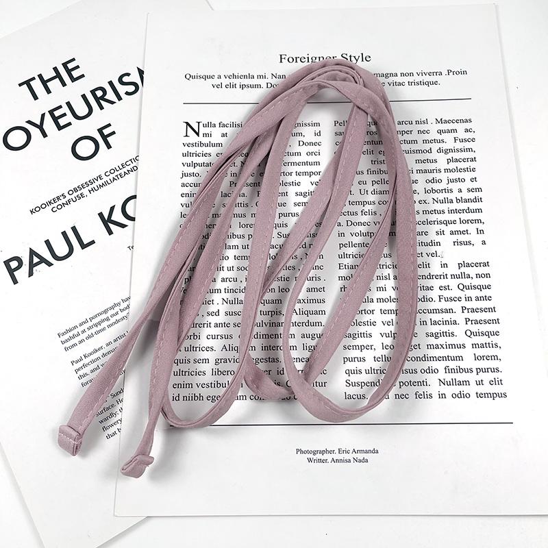 Spring/Summer Thin Tie & Belt Set: Solid Color, Versatile & Simple Clothing Accessories