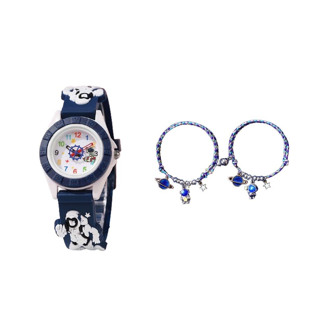 1 Stück/2 Stück - Modische und niedliche Kinderuhr, Uhr mit Cartoon-Tierdesign, geeignet für Geburtstagsgeschenke, unerlässlich zum Verschenken