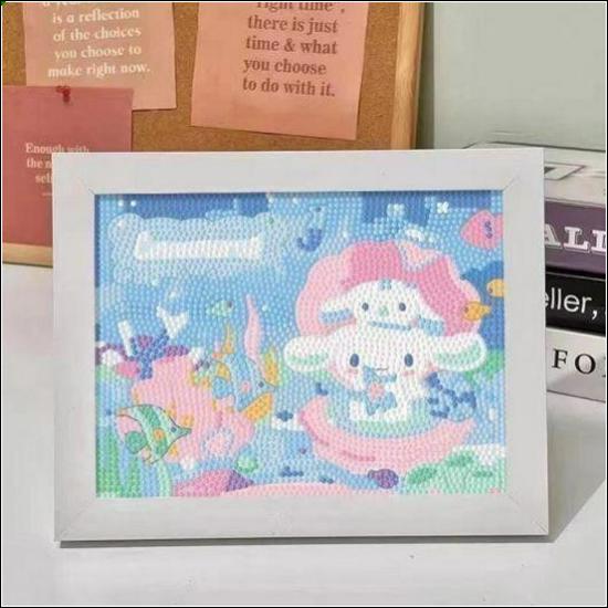 Kit de Peinture Diamant 5D Sanrio Encadré – Jouet Éducatif pour Enfants