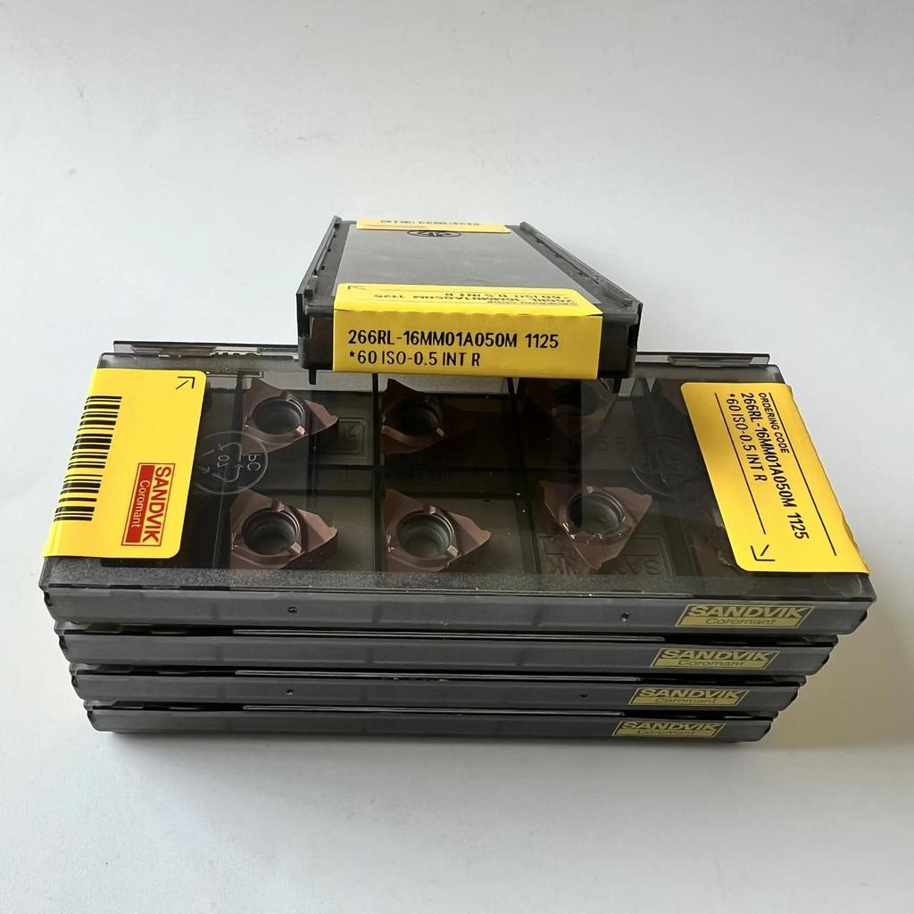 Original Sandvik / 266RL-16MM01A050M 1125 /CNC lathe carbide blade tool 10 Pcs