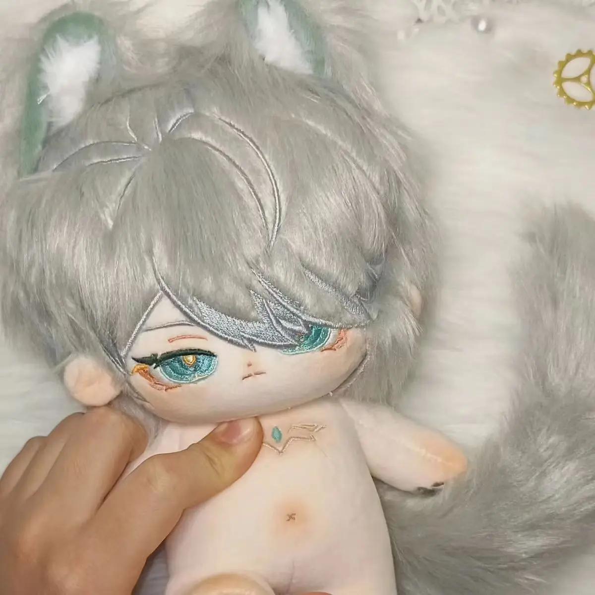 

20 см Genshin Impact Cool Plush Filled Doll Nude Baby Super Star Figure Dolls Baby Can Change Dressing Copslay Gifts 20CM