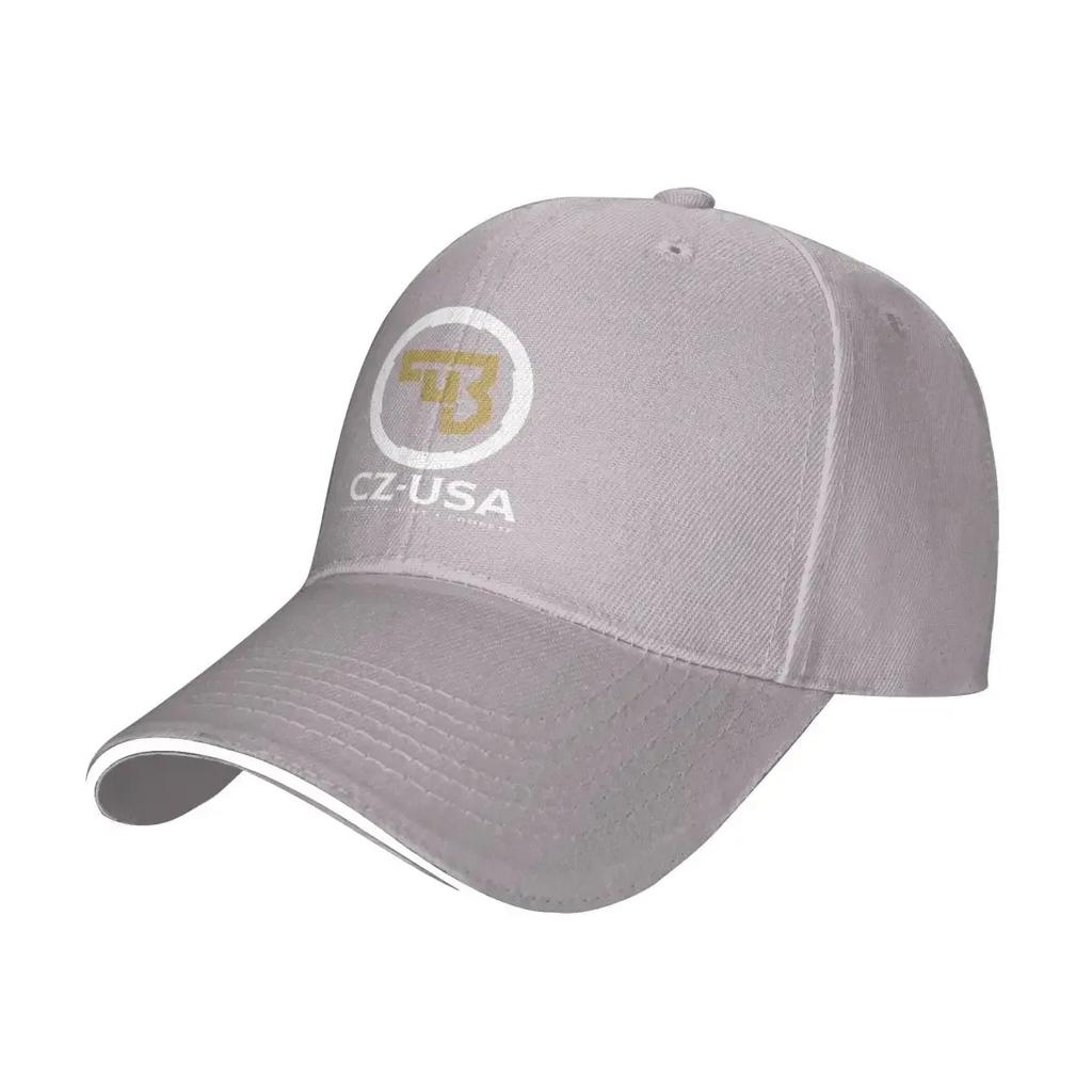 CZ-USA Logo Baseballkappen Hip Hop Waffen Sandwich Cap für Herren Damen Verstellbare Kopfbedeckung Outdoor