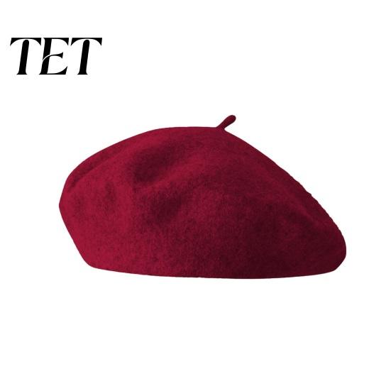 Herbstmode Accessoires Damen Französische Baskenmütze, Wollmischung Künstler Retro Warmes Geschenk für Sie Malerhut, Einfarbige Gemütliche Winter Weiche Textur Mütze