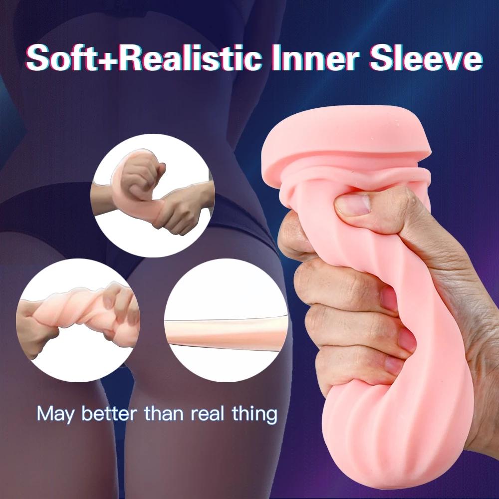 Male Automatic Interactive Pronunciation Airplane Cup Pussy Vagina Oral Sucking Masturbator Vibrator Adults Sex Toys for Men 18+