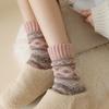 Wool Thickened Socks Women'S Terry Piled Super Thick Warm Medium Tube Socks Ethnic Trend Winter Home Socks Women