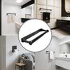 Stainless Steel Paper Towel Holder Heavy Duty Black Gold Tissue Paper Holder Square Cabinet Space Aluminum Paper Roll Hanger