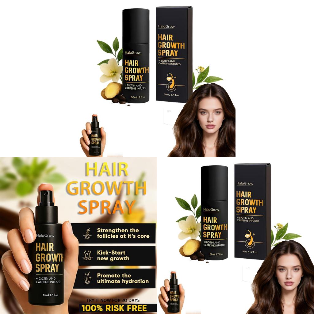 Halogrow Hair Growth Spray With Nourishing Formula For Thinning Hair Care