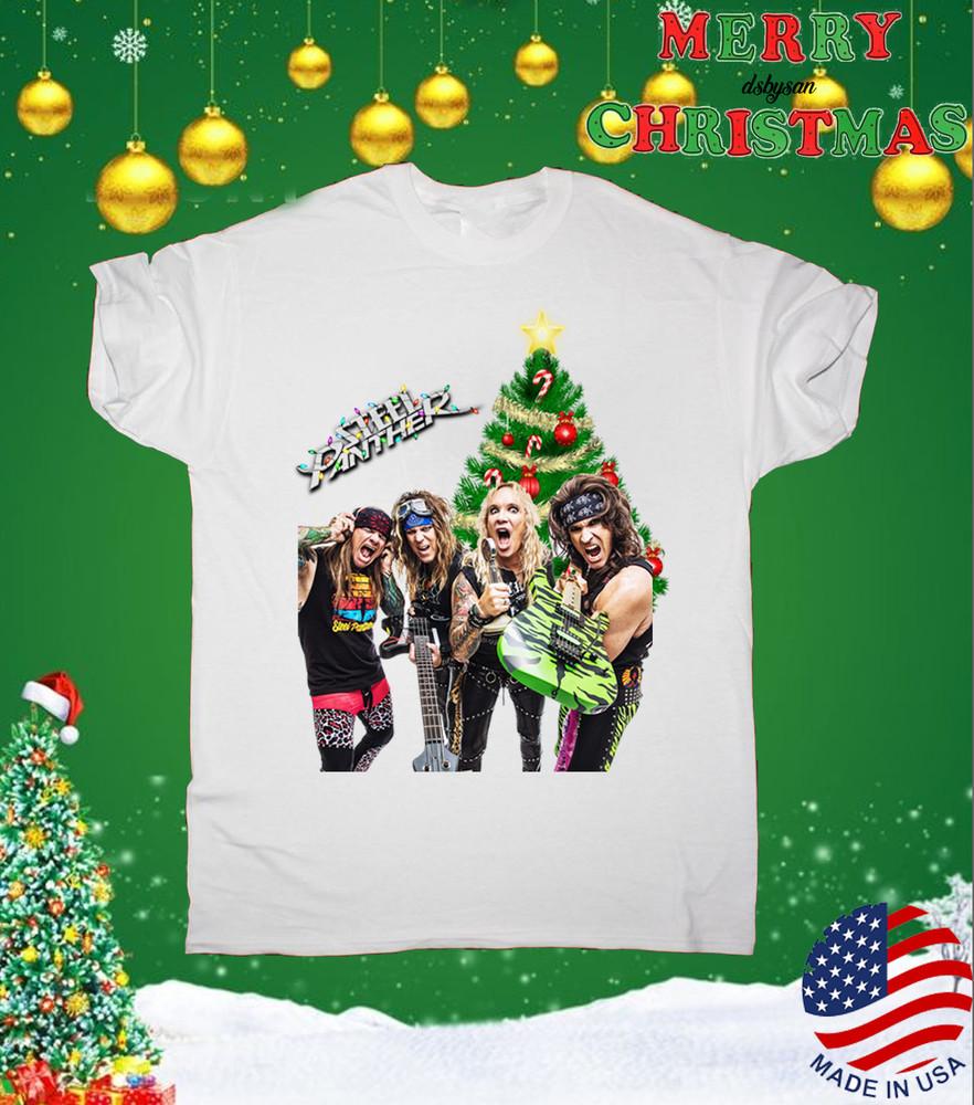 Steel Panther MERRY CHRISTMAS T-shirt Unisex All Sizes Xmas Tree XY404