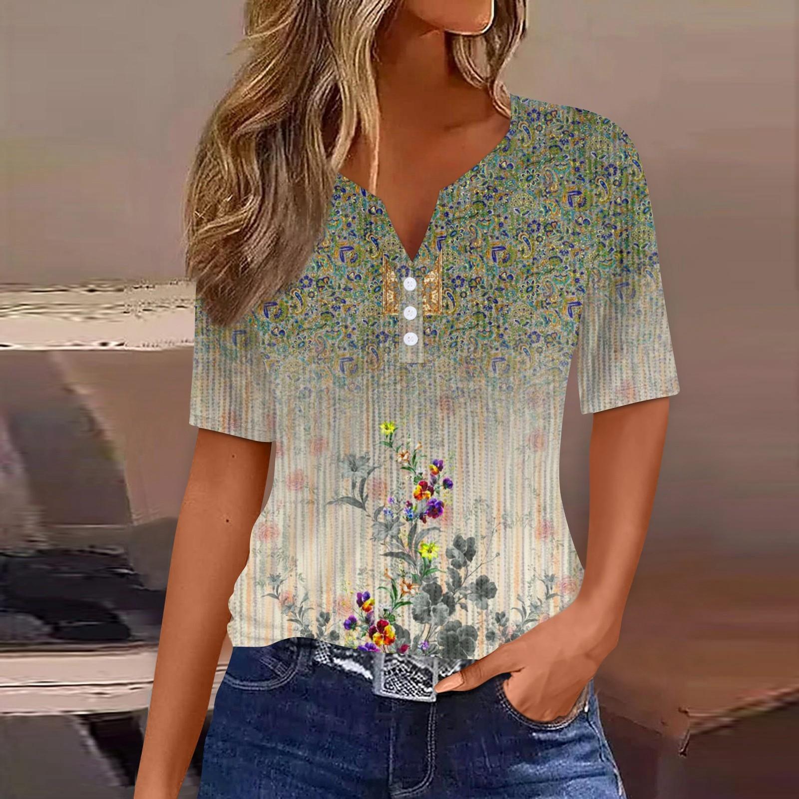 

Футболки для женщин, плиссированные, с квадратным вырезом, нарядные, повседневные, блузки с принтом, с коротким рукавом, летние топы свободного кроя L