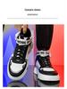 2025 Spring Autumn Kids' High-Top White Shoes for Boys and Girls