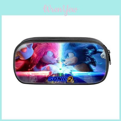 Sonic The Hedgehog Pencil Case With Nylon Material For School Students And Collectors