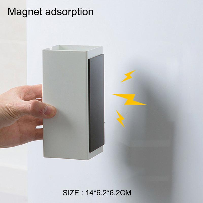 Kitchen Shelf Free Nail Free Punch Side Refrigerator Shelf Magnetic Cling Film Storage Rack