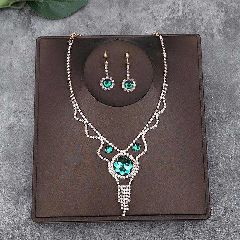 Set di Collana e Orecchini alla Moda in Stile Coreano: Accessori Perfetti per Matrimonio Sposa