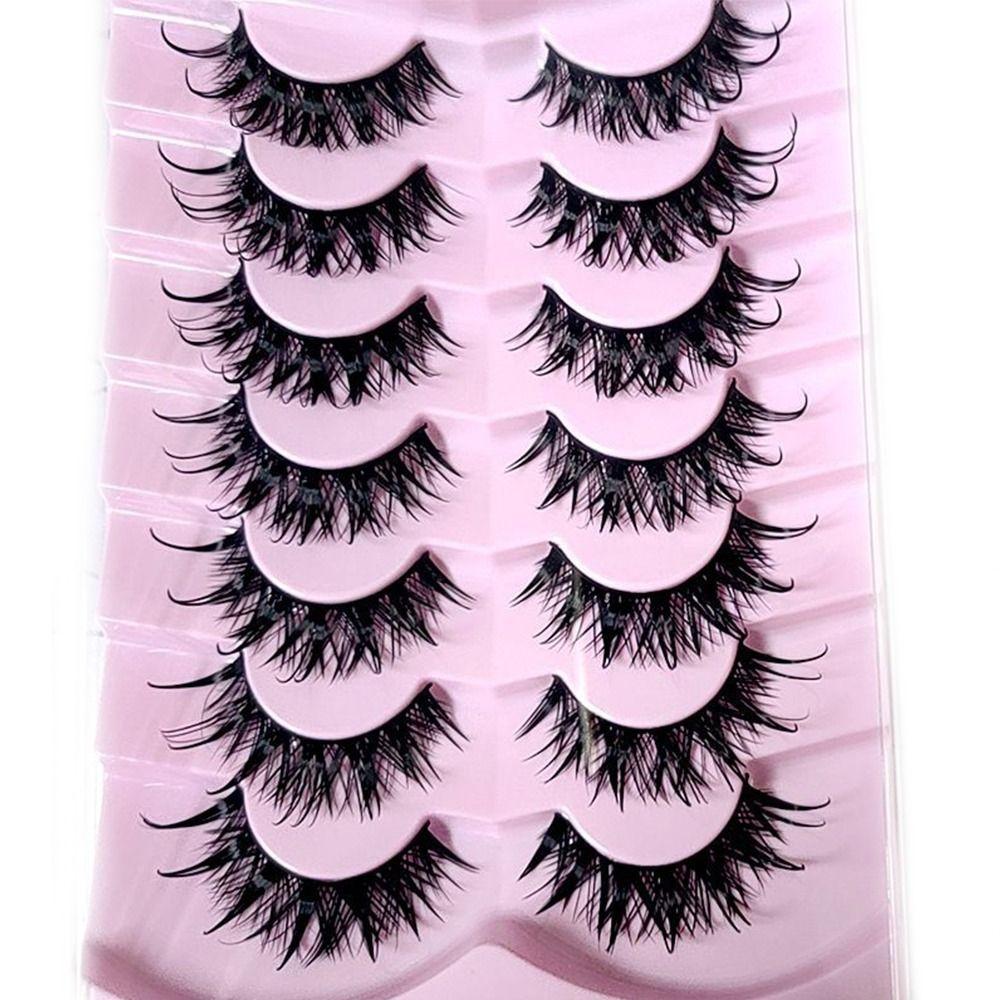 Fluffy Fairy Wet Look Manga Eyelashes Wispy Eyelash Extension Tool False Eyelash  Women Makeup