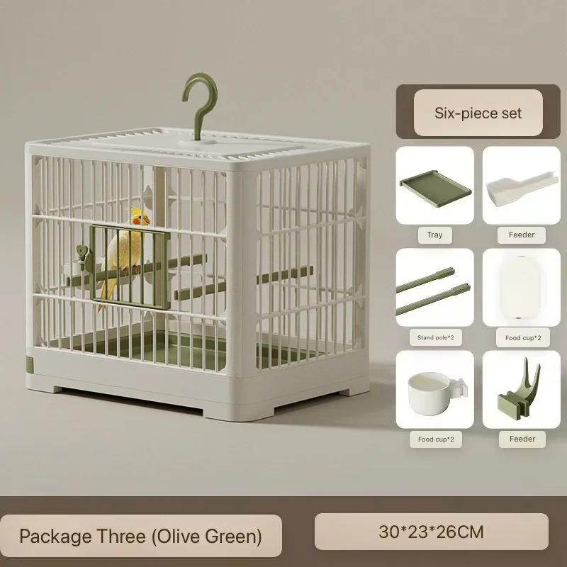 Large Space Breathable Portable Bird Cage Parrot Villa Cage Bird Walking Artifact Outdoor Take Out Ornamental Cage Small Bird