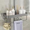No-Drill Bathroom Shower Rack: Hanging Organizer for Shampoo and Toiletries
