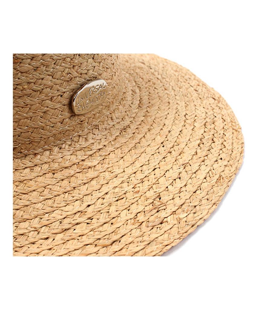 Yunibeosyeolkemiseuteuli Sv Metal Round Wire Raffia Hat